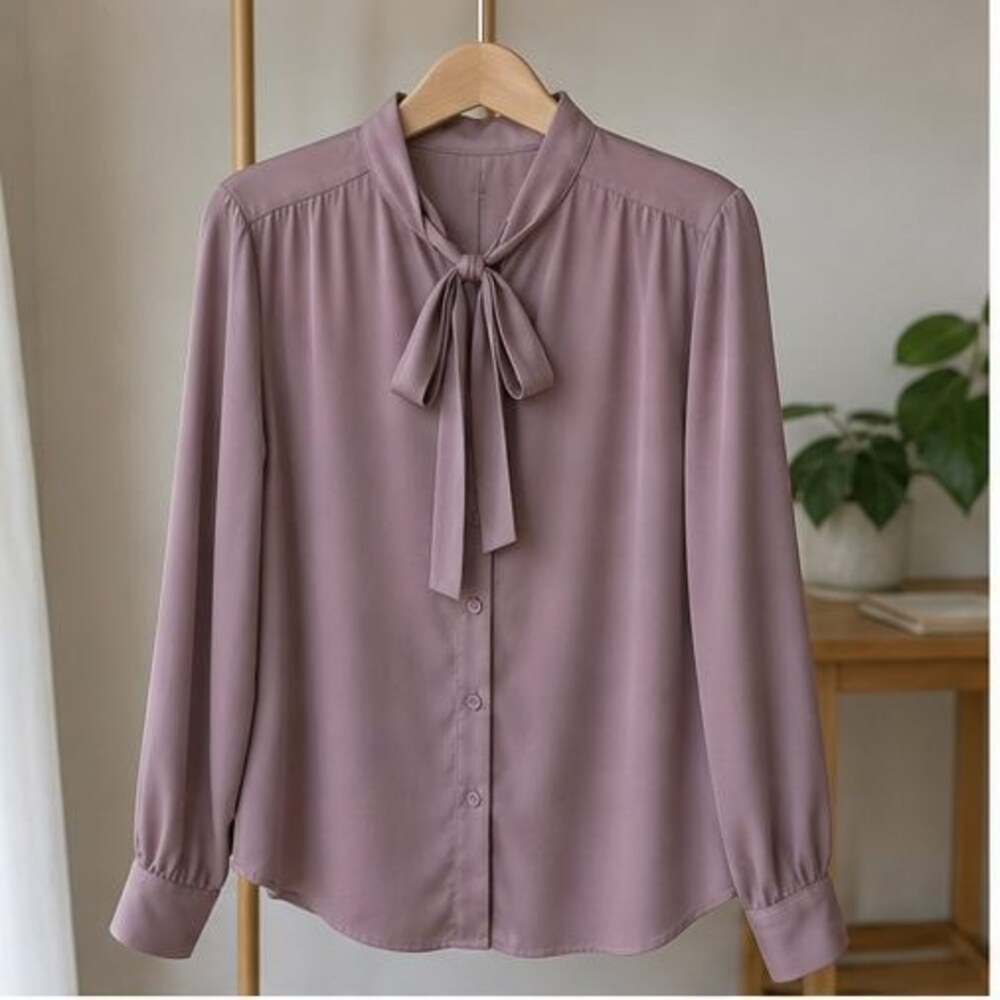 Mauve Puff Sleeve Top